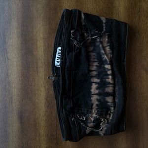 I.AM.GIA Black and Tan Crop Top